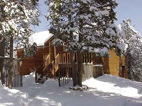 The house after it snowed.