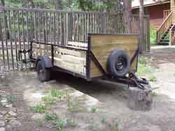 Front view of the trailer.